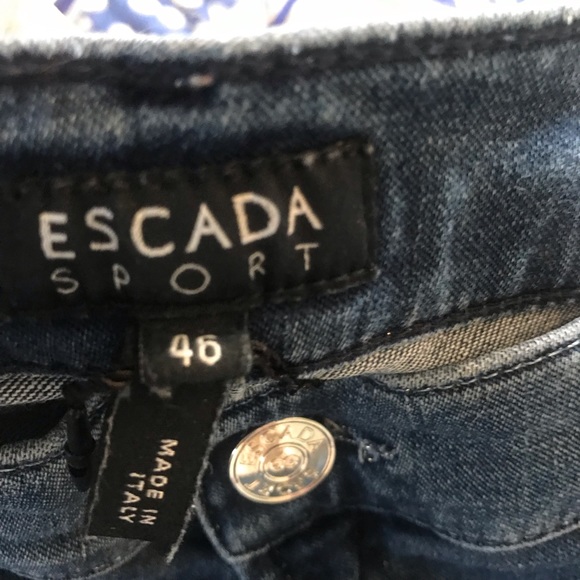 Escada Jeans with Rhinestone Accents on Pockets - Picture 5 of 5